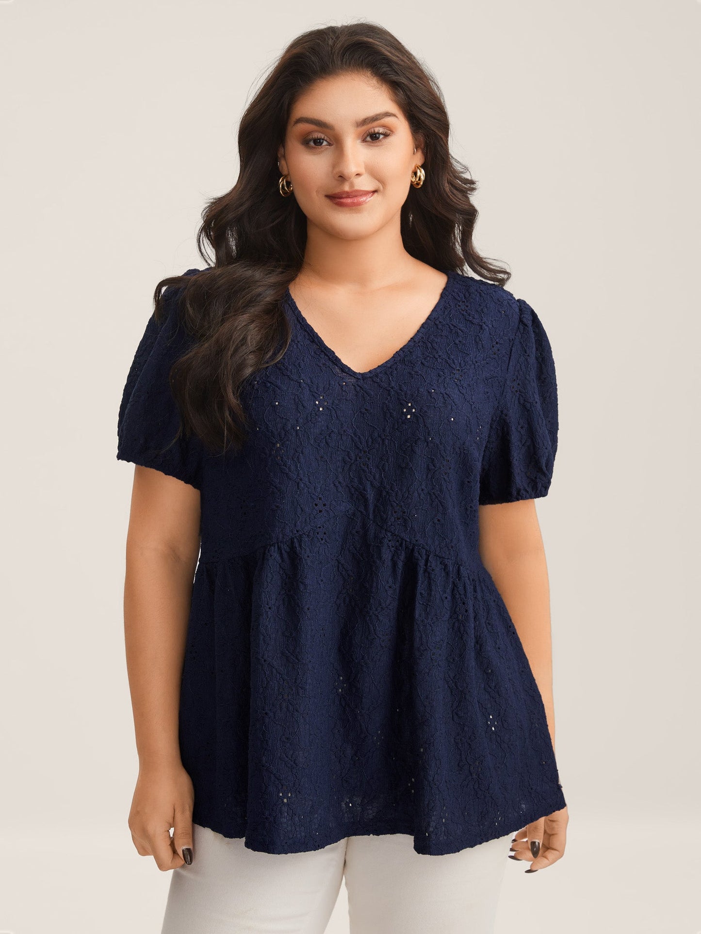 Back Bow Tie Textured Top