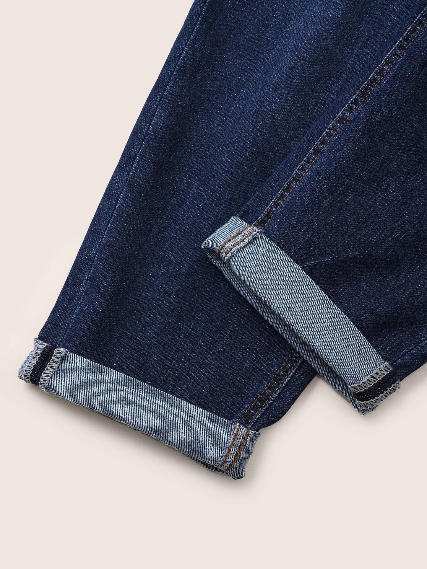 Very Stretchy High Rise Dark Wash Cropped Jeans