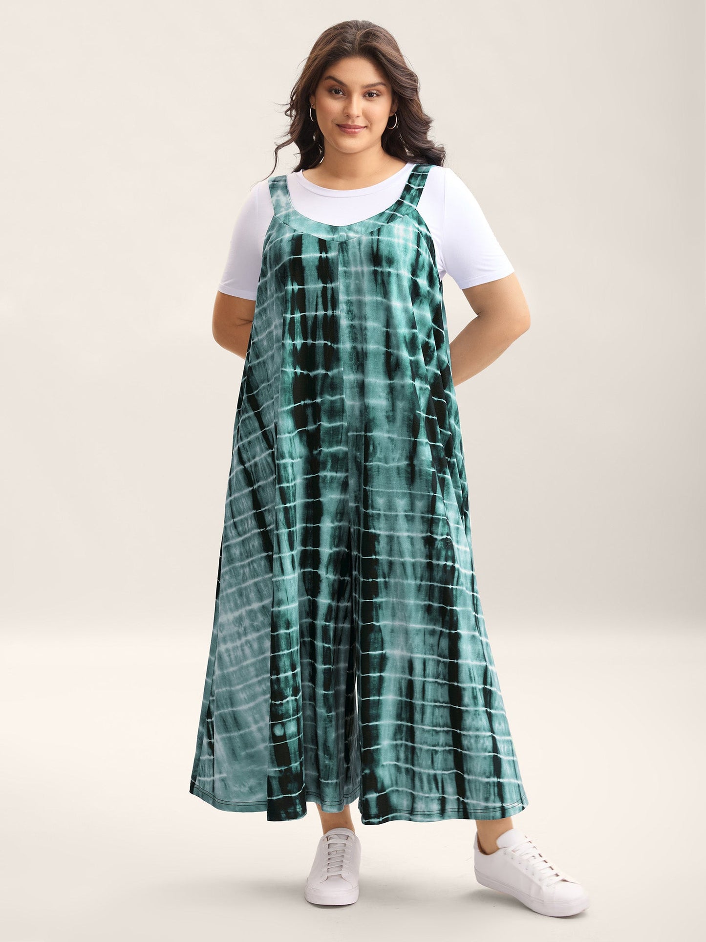 Supersoft Tie-Dye Backless Jumpsuit