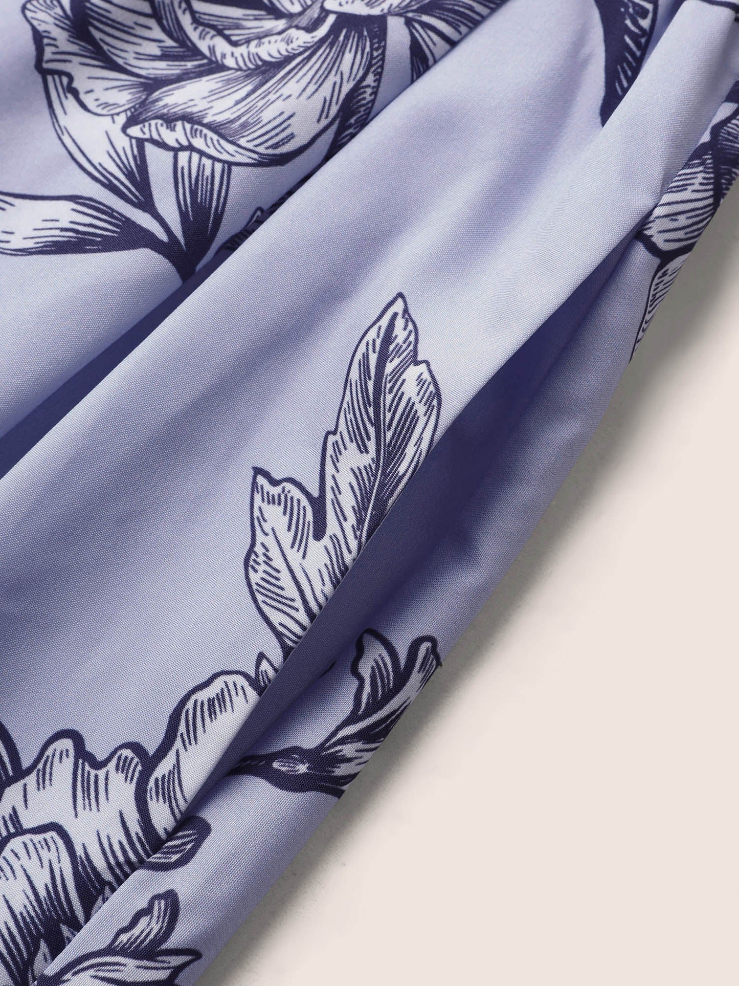 Boho Print Heart Neckline Ruffle Sleeve Maxi Dress