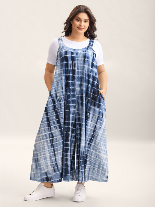 Supersoft Tie-Dye Backless Jumpsuit