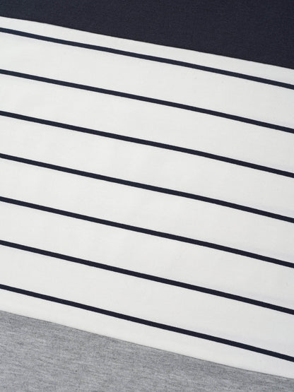 Color-Block Stretchy Stripes T-Shirt