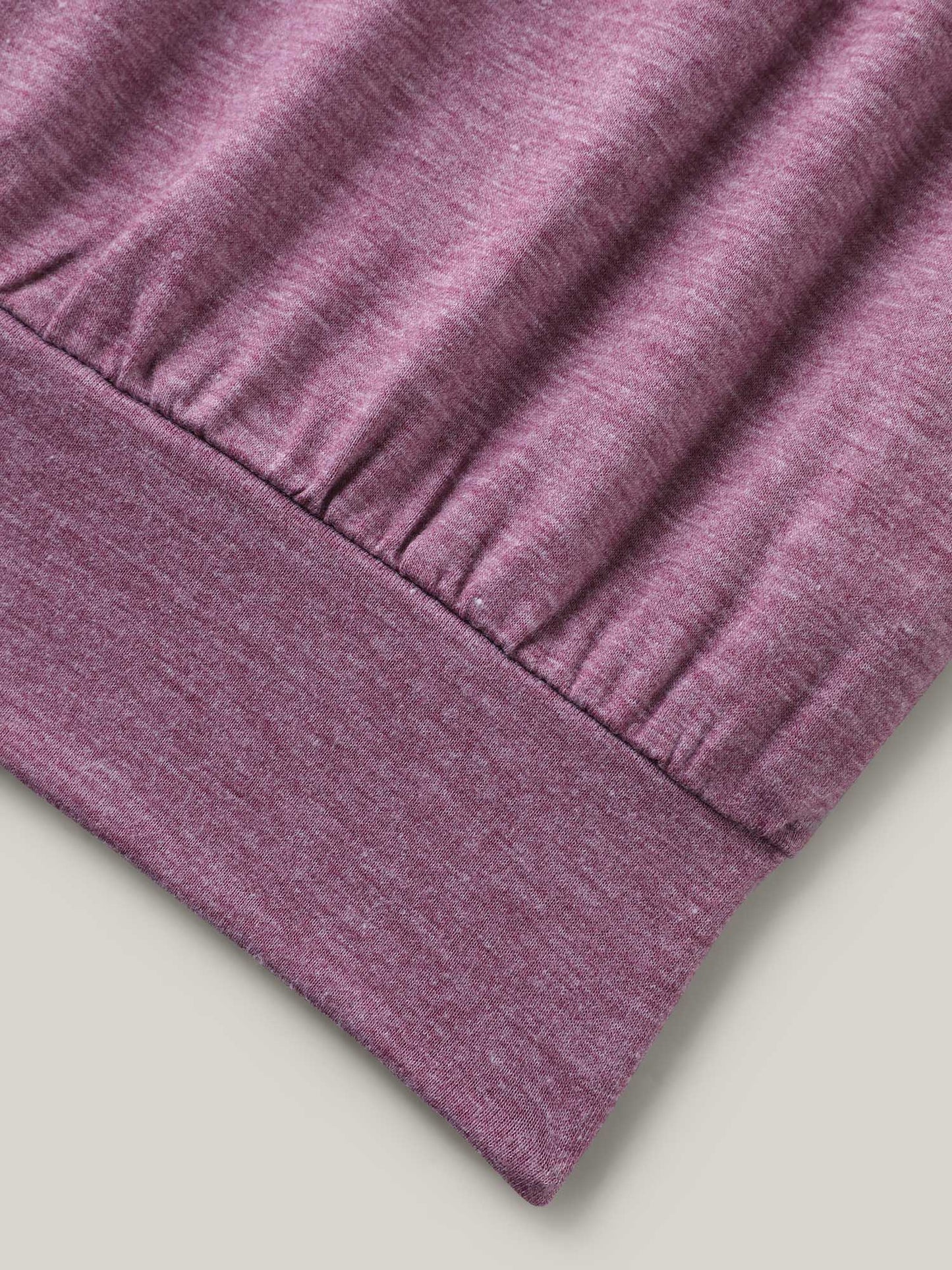 Heather Lotus Leaf Sleeve Jersey Top