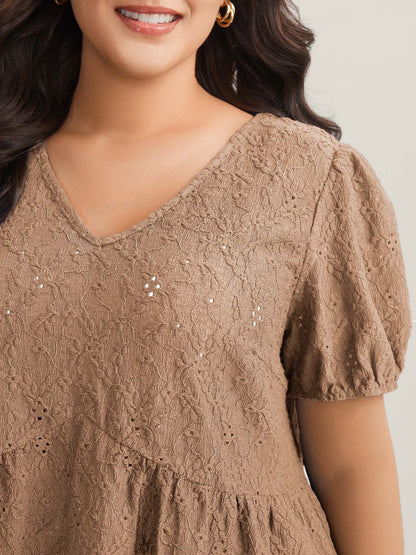 Back Bow Tie Textured Top