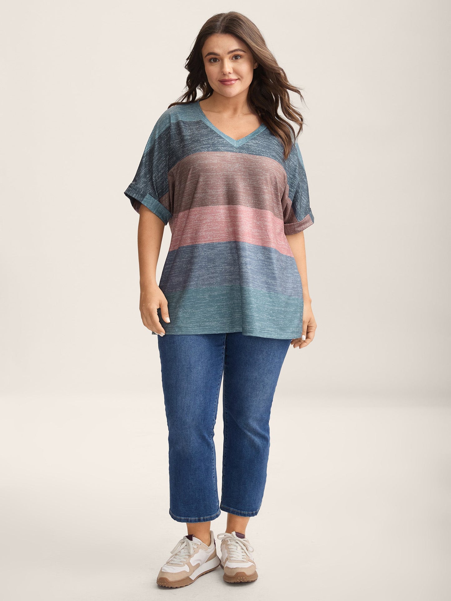 Multi-Color Summer Stripes T-Shirt