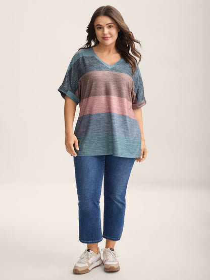 Multi-Color Summer Stripes T-Shirt