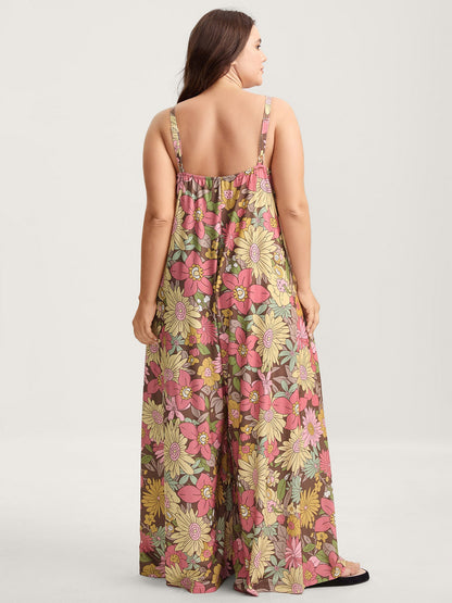 Vivid Groove Stretchy Adjustable Jumpsuit