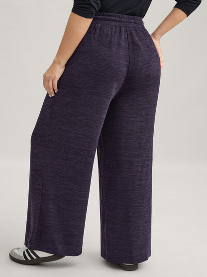 Heather Drawstring Loose Lounge Bottoms