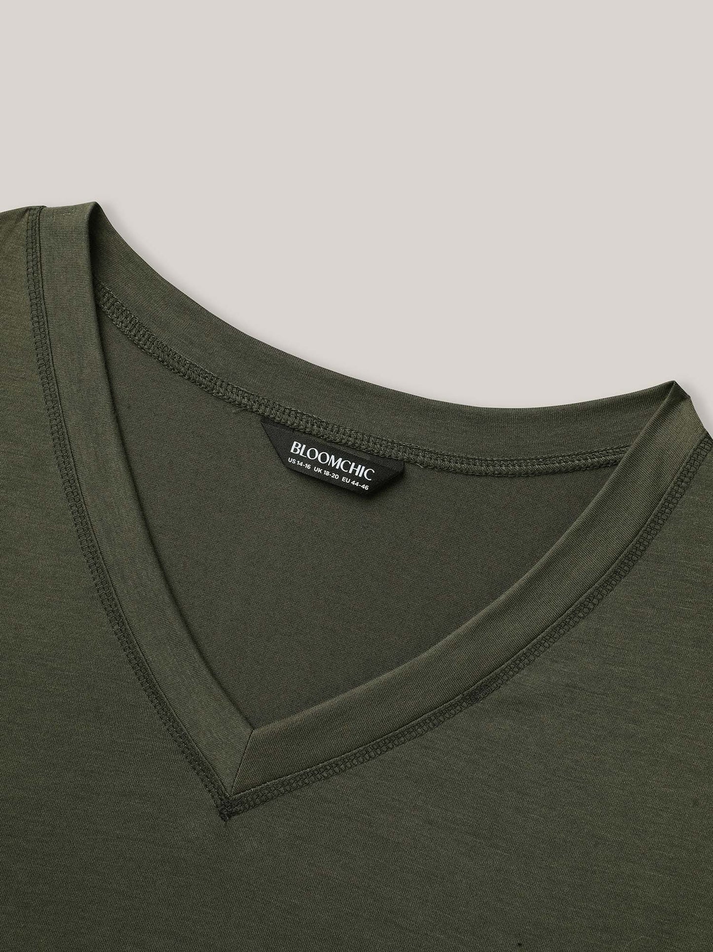 V-Neck Half-Sleeve T-Shirt