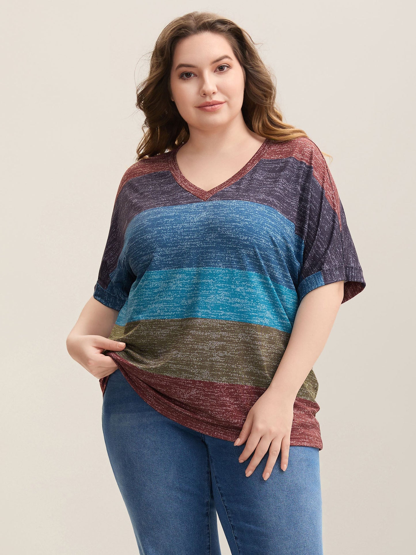 Multi-Color Summer Stripes T-Shirt