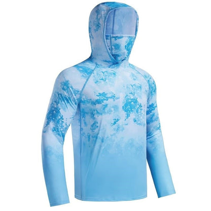 UPF 50+ Sun Protection UV Protection Breathable Cool Hoodie with Mask