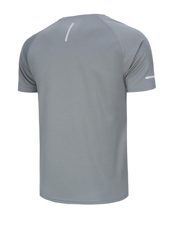 Men's solid color round neck sports breathable quick-drying T-shirt, Clearance Items 2024