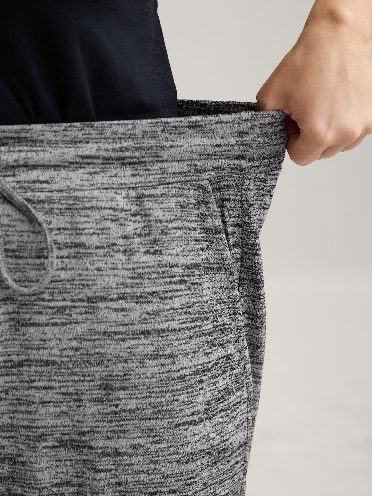 Heather Drawstring Loose Lounge Bottoms