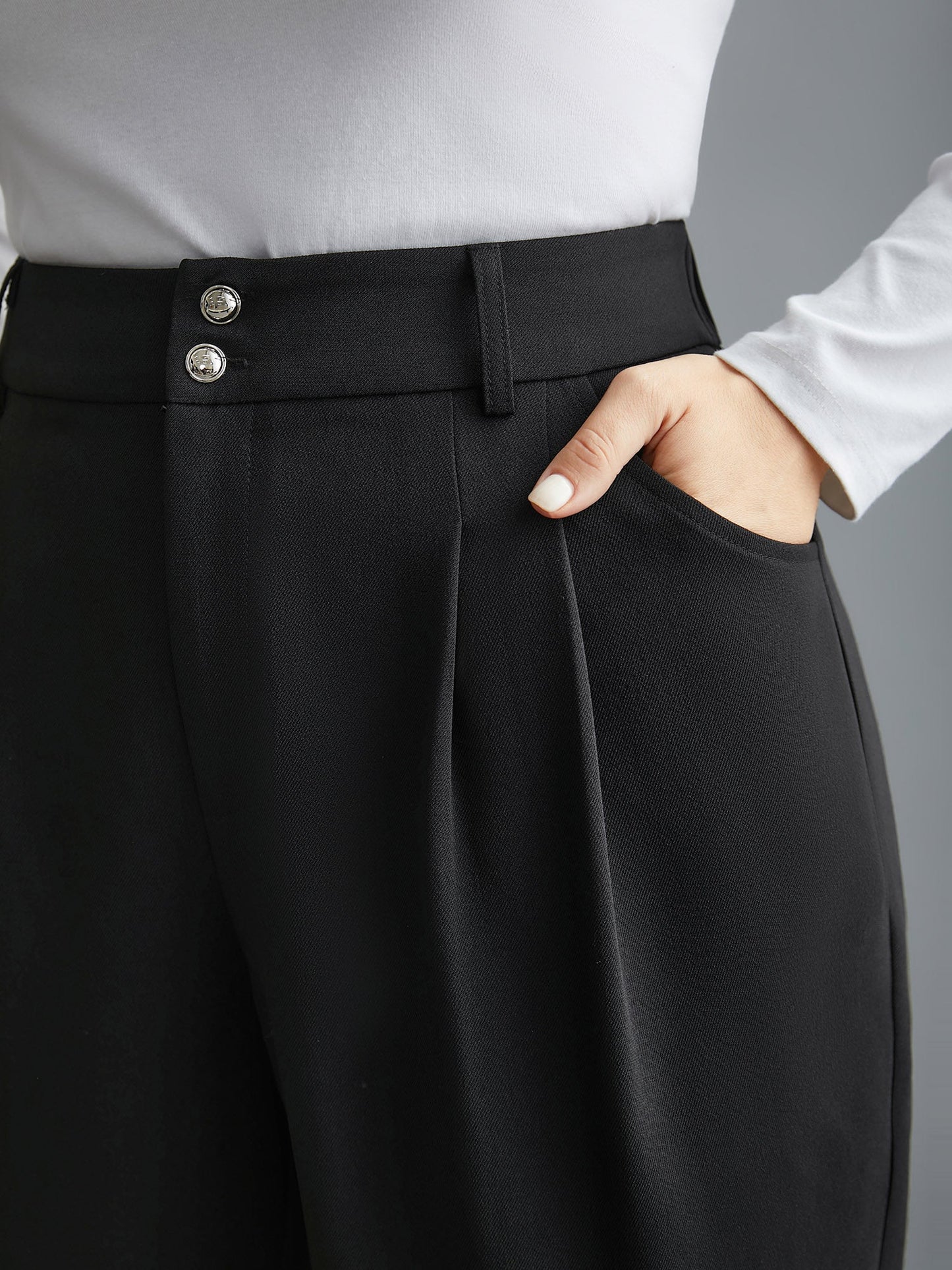 Double Buckle Straight Leg Pants