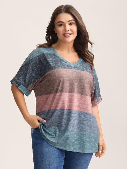 Multi-Color Summer Stripes T-Shirt
