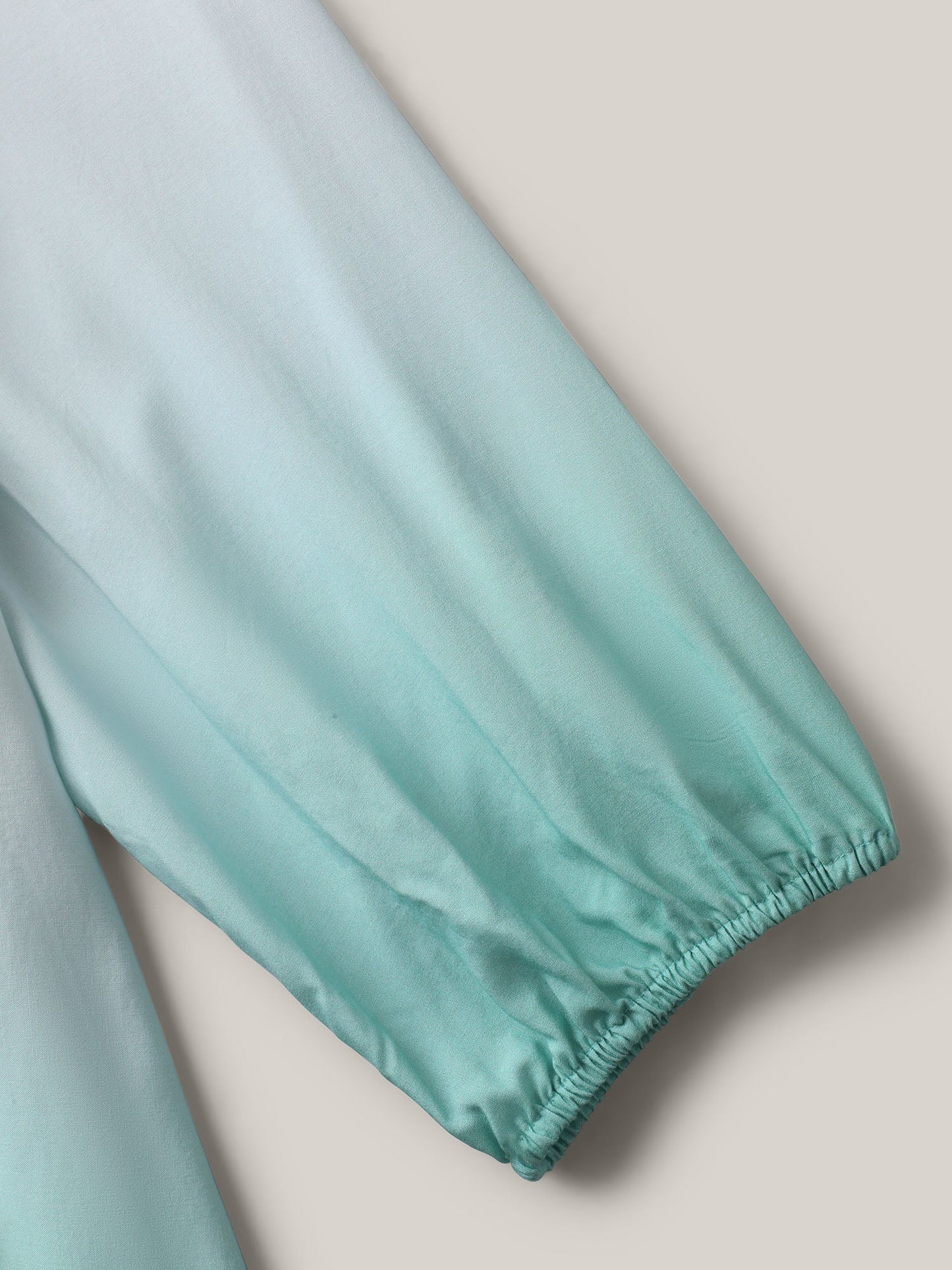 Tie-Dye Rayon Neck Tie Blouse