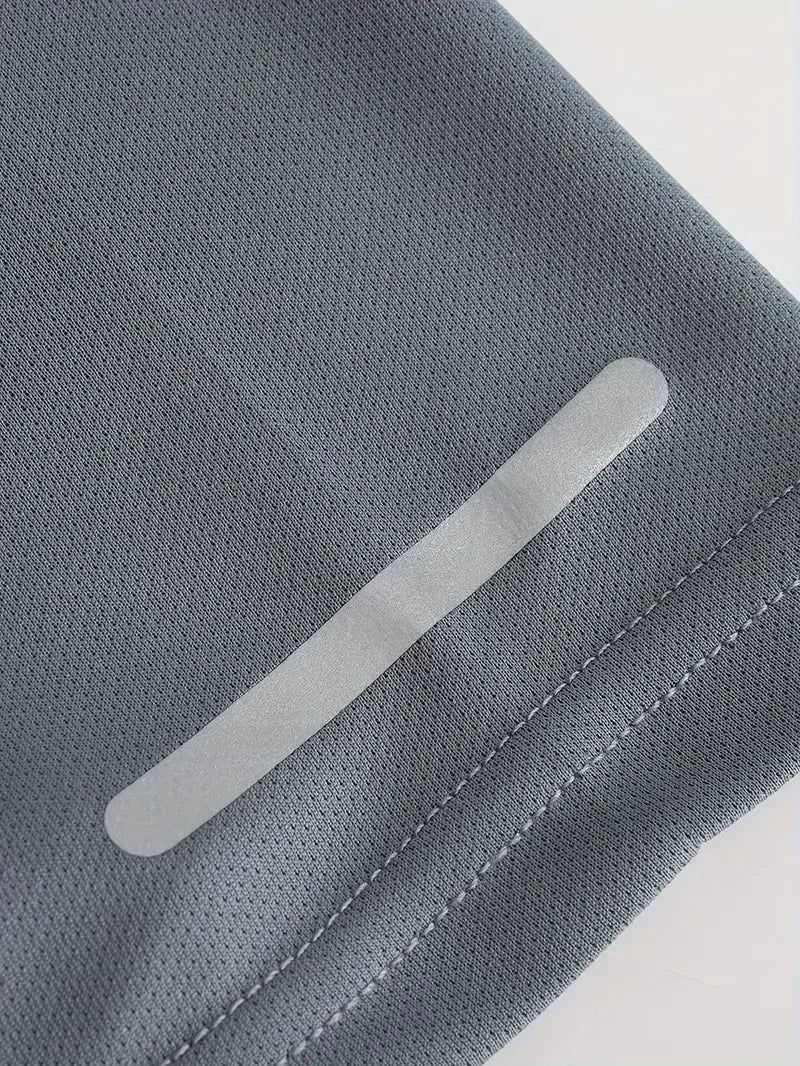 Men's solid color round neck sports breathable quick-drying T-shirt, Clearance Items 2024