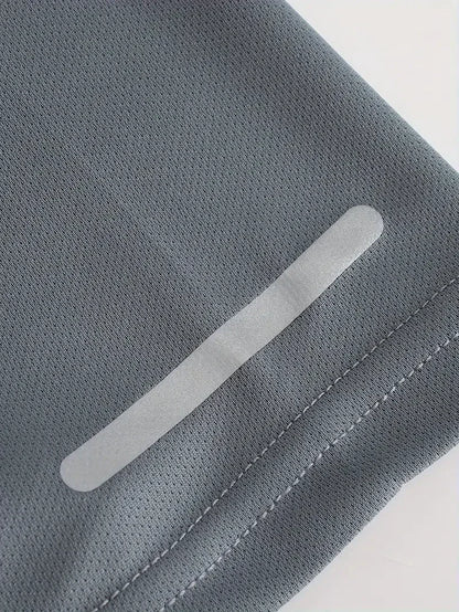 Men's solid color round neck sports breathable quick-drying T-shirt, Clearance Items 2024