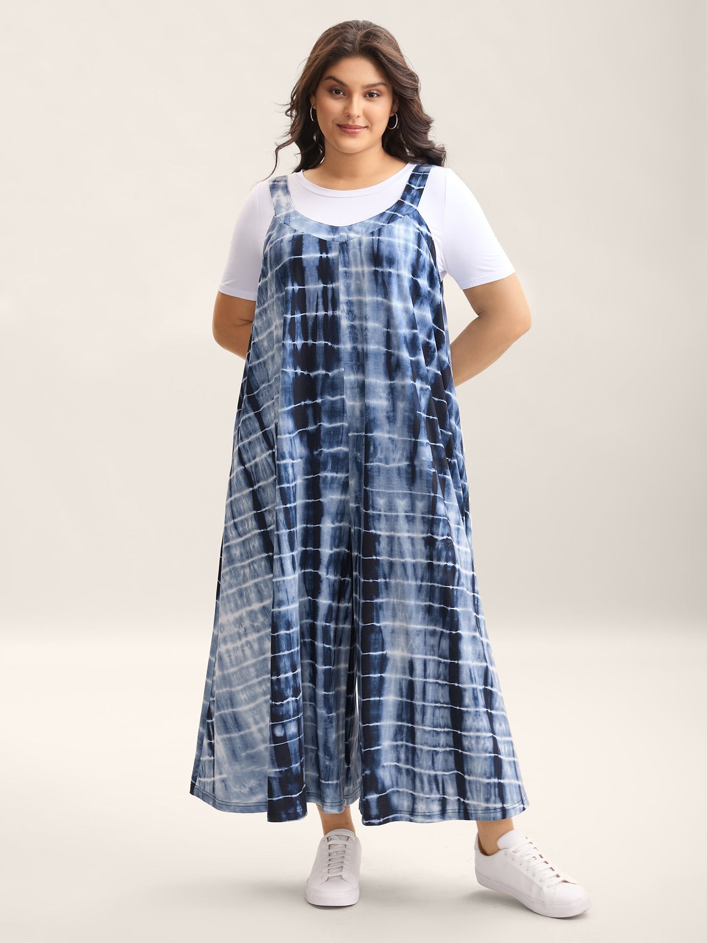 Supersoft Tie-Dye Backless Jumpsuit