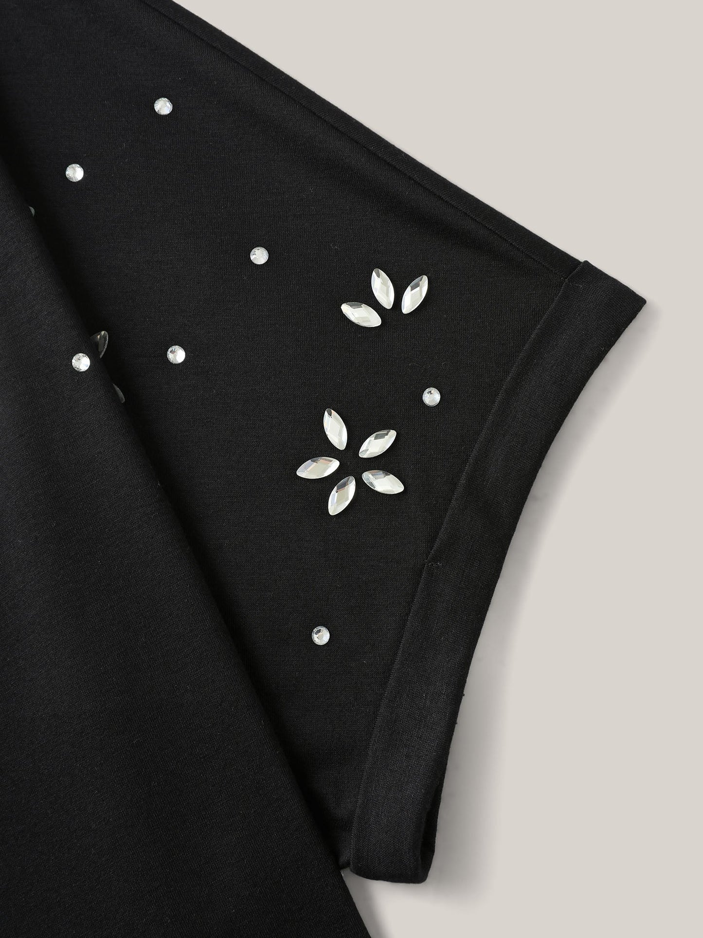 Supersoft Stretchy Zirconia Design T-Shirt