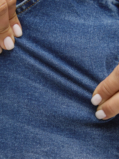 Stretchy Waist Vintage Drawstring Denim Shorts