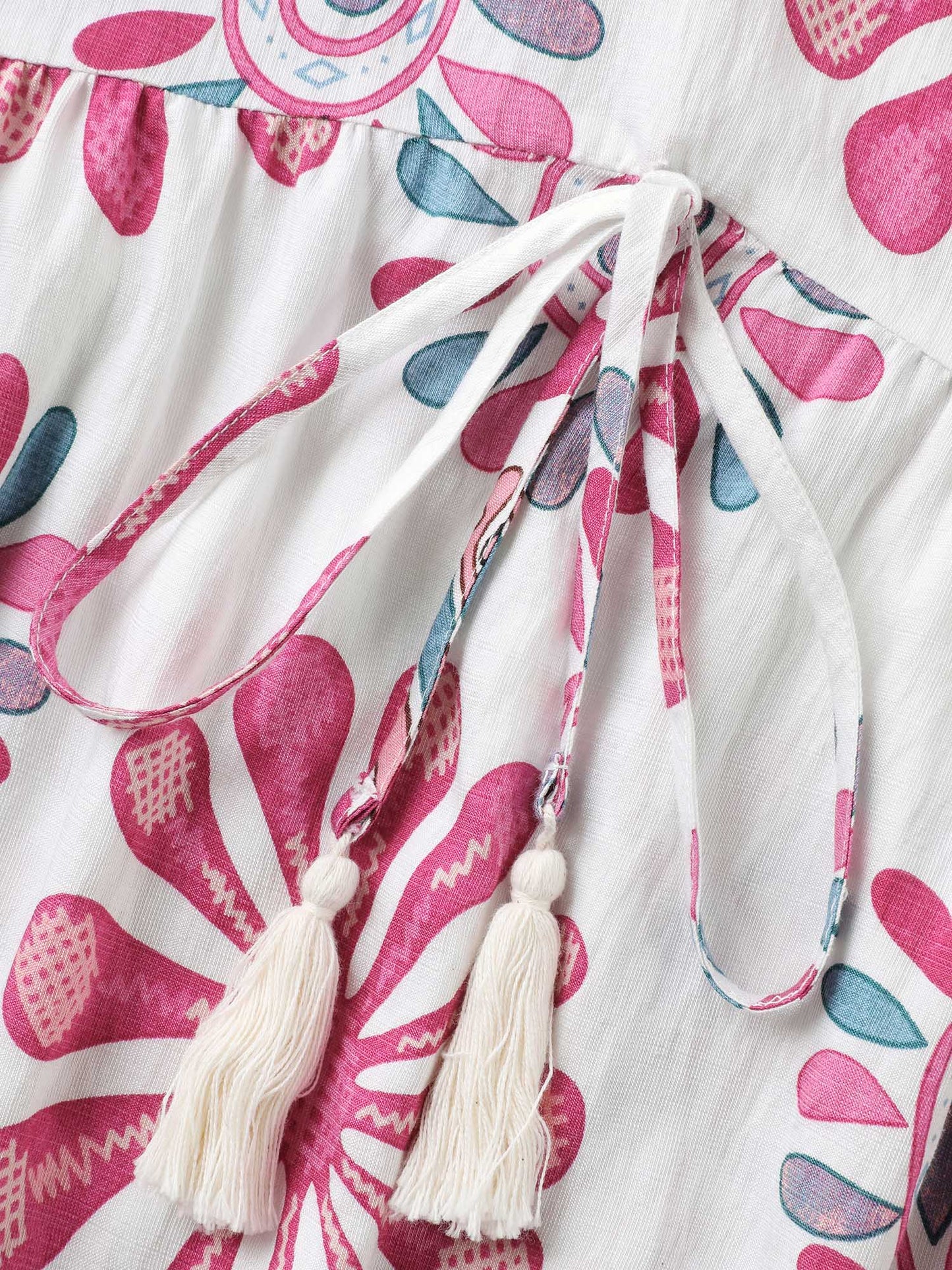 Boho Drama Sheer A-Line Midi Dress