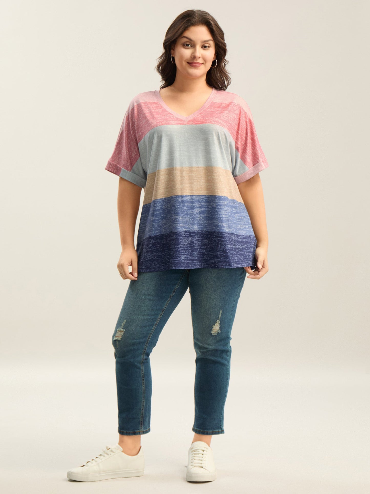 Multi-Color Summer Stripes T-Shirt