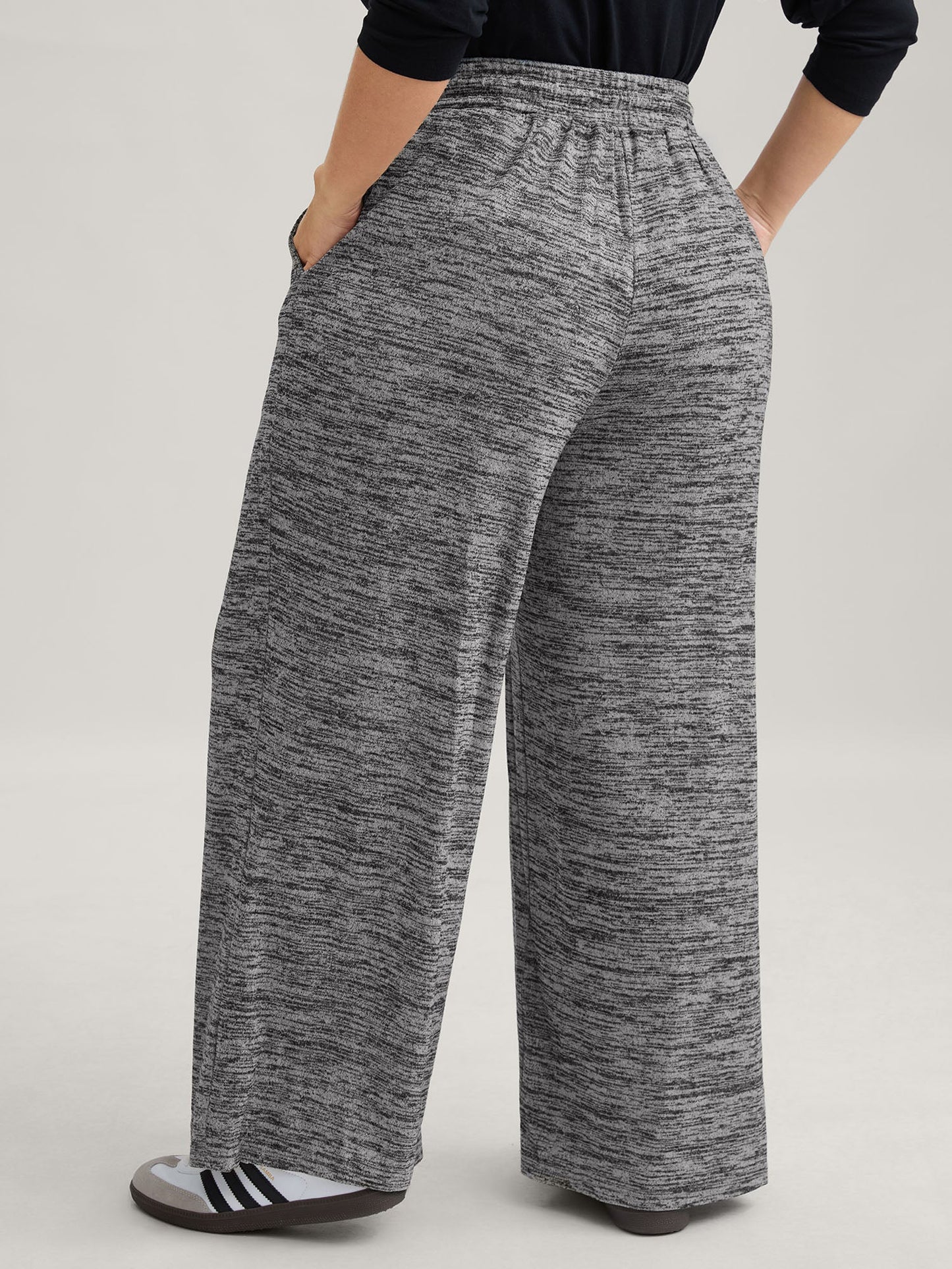 Heather Drawstring Loose Lounge Bottoms