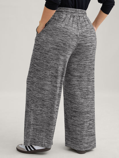Heather Drawstring Loose Lounge Bottoms