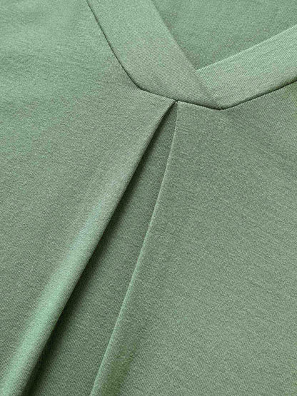 Supersoft Essentials Ruffle Layered Sleeve Pleated T-shirt