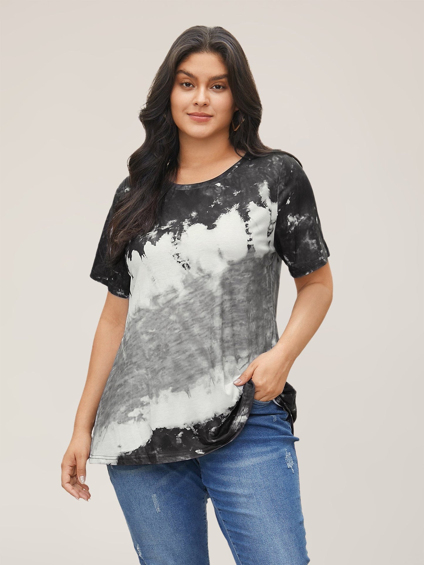 Tie Dye Round Neck T-shirt