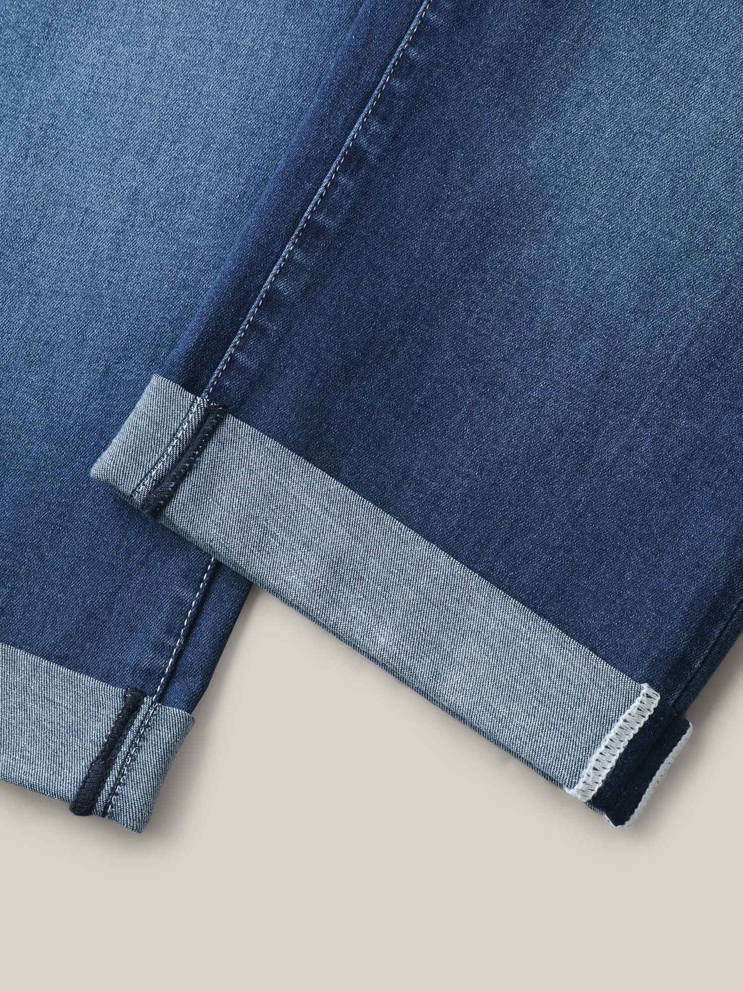 Whiskered Wash Crop Skinny-Fit Jeans