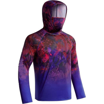 UPF 50+ Sun Protection UV Protection Breathable Cool Hoodie with Mask